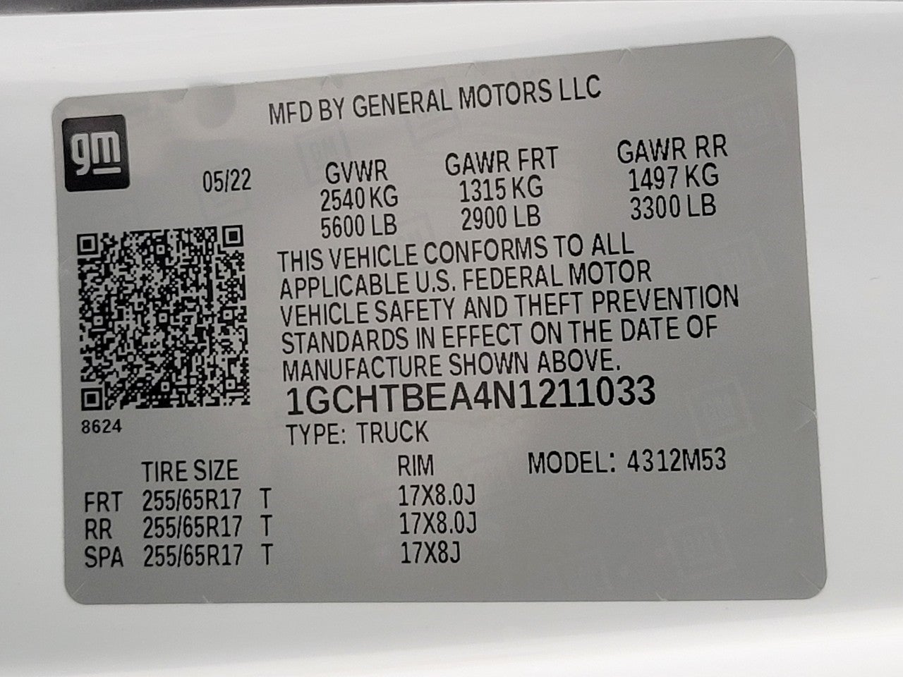 2022 Chevrolet Colorado 4WD Work Truck