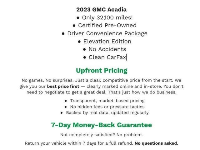2023 GMC Acadia SLE