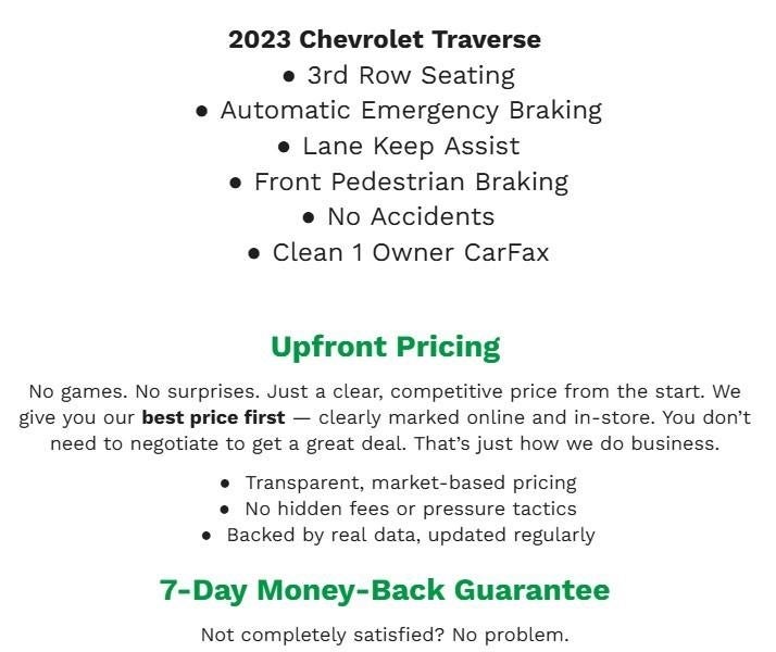 2023 Chevrolet Traverse LT Cloth