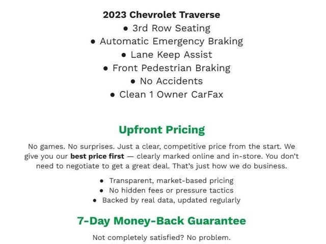 2023 Chevrolet Traverse LT Cloth