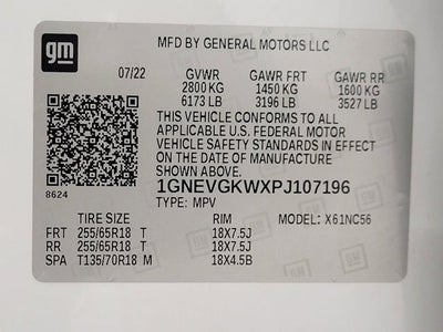 2023 Chevrolet Traverse LT Cloth