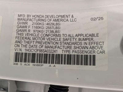 2025 Honda Accord Touring
