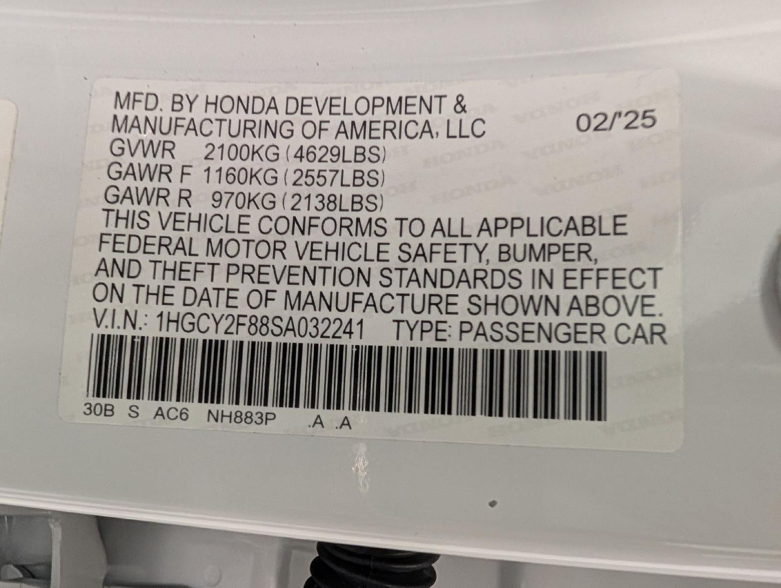 2025 Honda Accord Touring