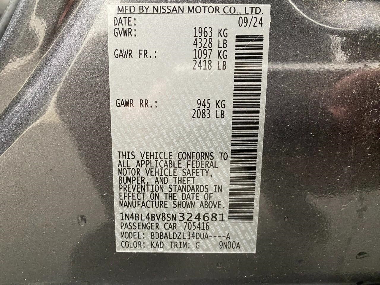 2025 Nissan Altima S