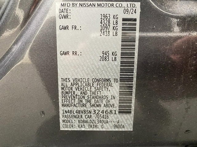 2025 Nissan Altima S