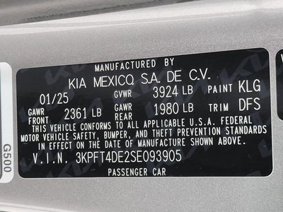2025 Kia K4 LXS