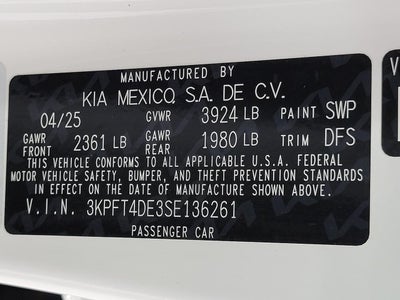 2025 Kia K4 LXS