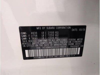 2025 Subaru Legacy Premium