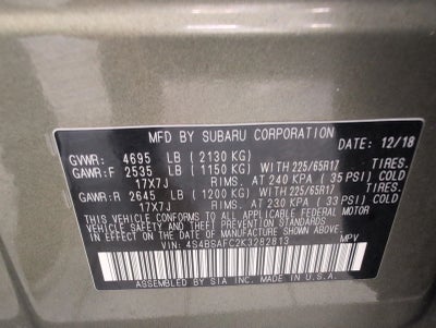 2019 Subaru Outback Premium