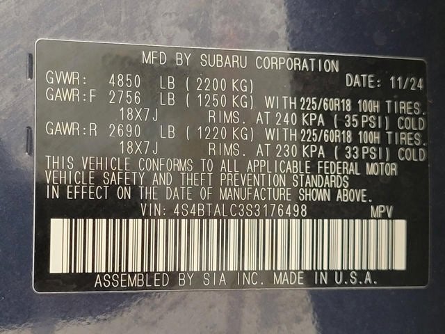 2025 Subaru Outback Onyx Edition