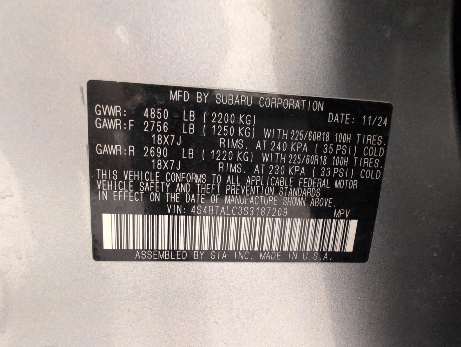2025 Subaru Outback Onyx Edition
