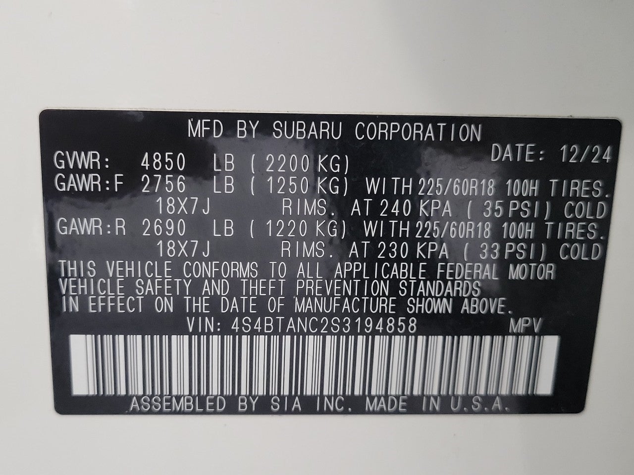 2025 Subaru Outback Limited