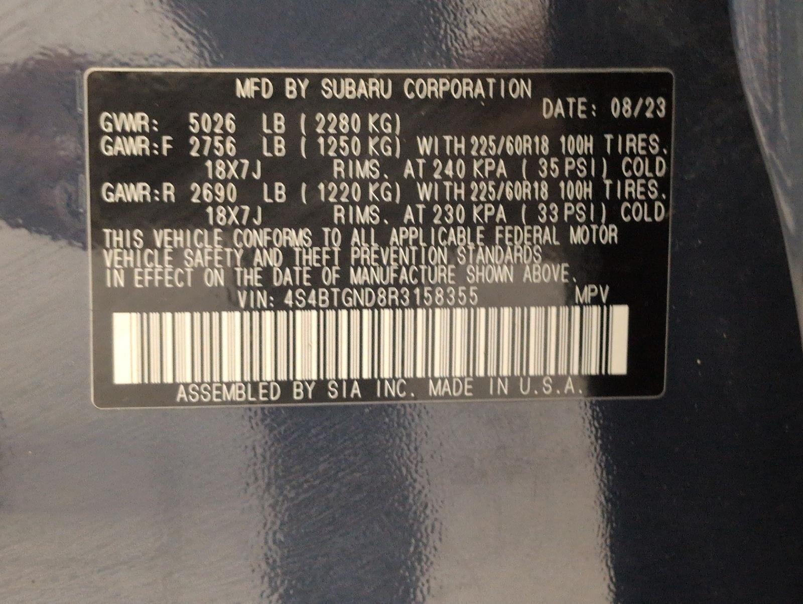 2024 Subaru Outback Limited XT