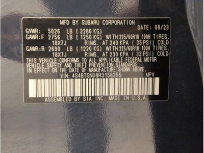 2024 Subaru Outback Limited XT