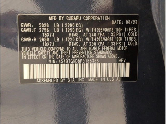 2024 Subaru Outback Limited XT