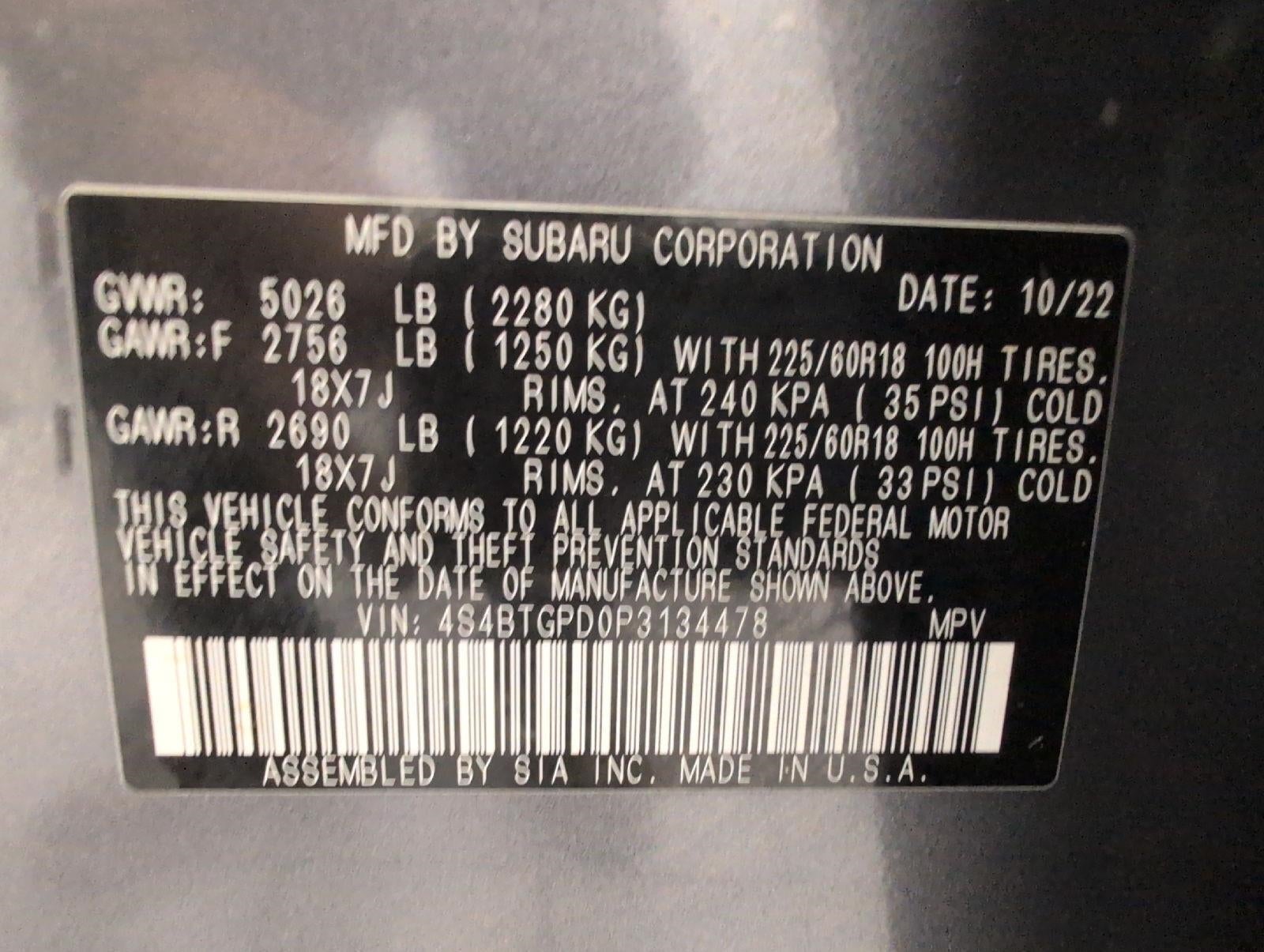 2023 Subaru Outback Touring XT