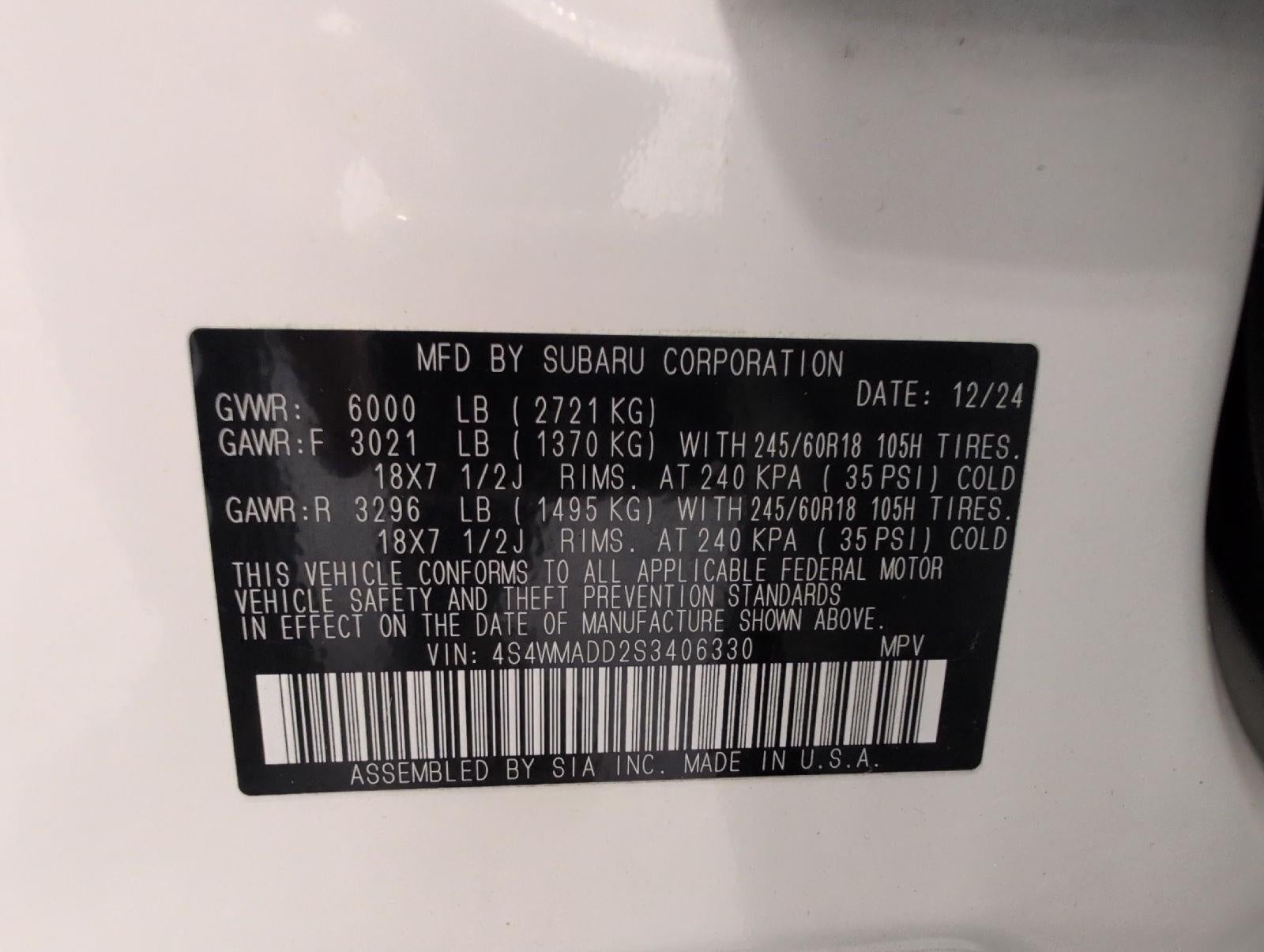 2025 Subaru Ascent Premium