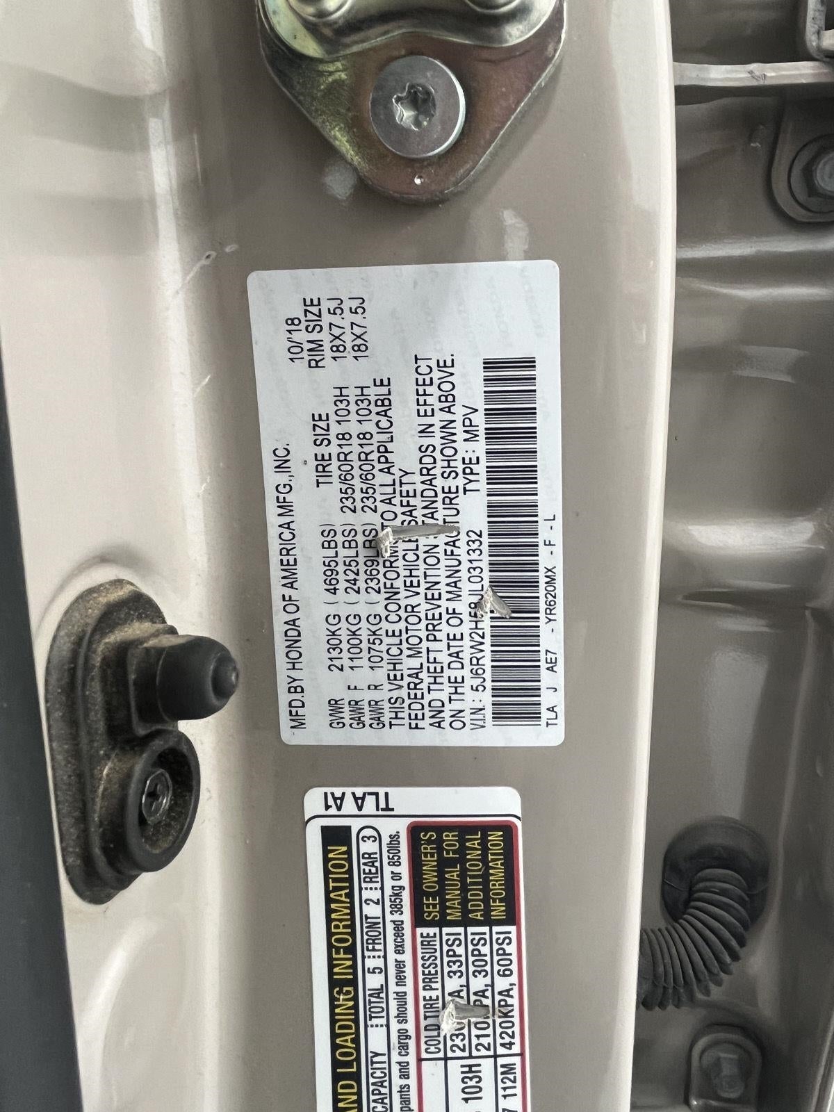 2018 Honda CR-V EX