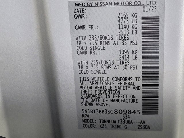 2025 Nissan Rogue SV