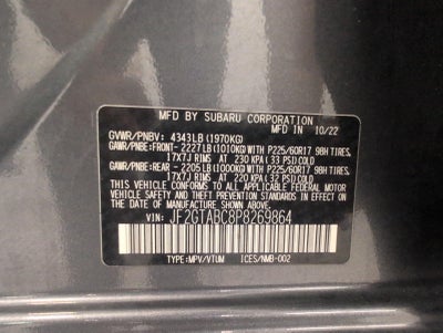 2023 Subaru Crosstrek CVT