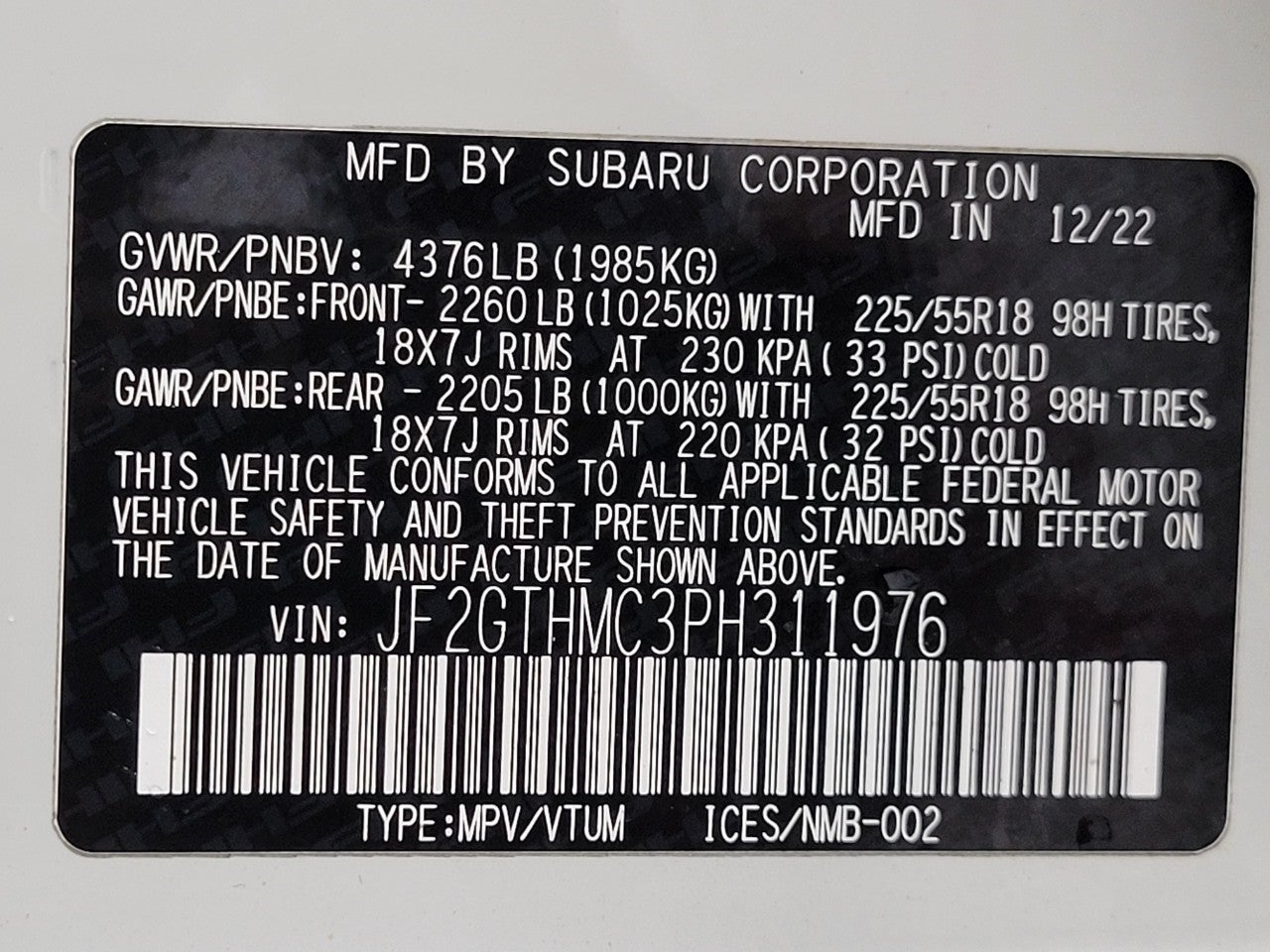 2023 Subaru Crosstrek Limited