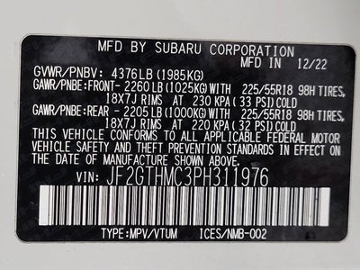 2023 Subaru Crosstrek Limited