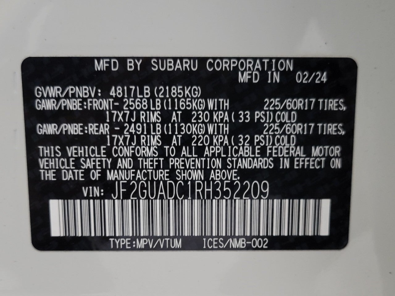 2024 Subaru Crosstrek Premium