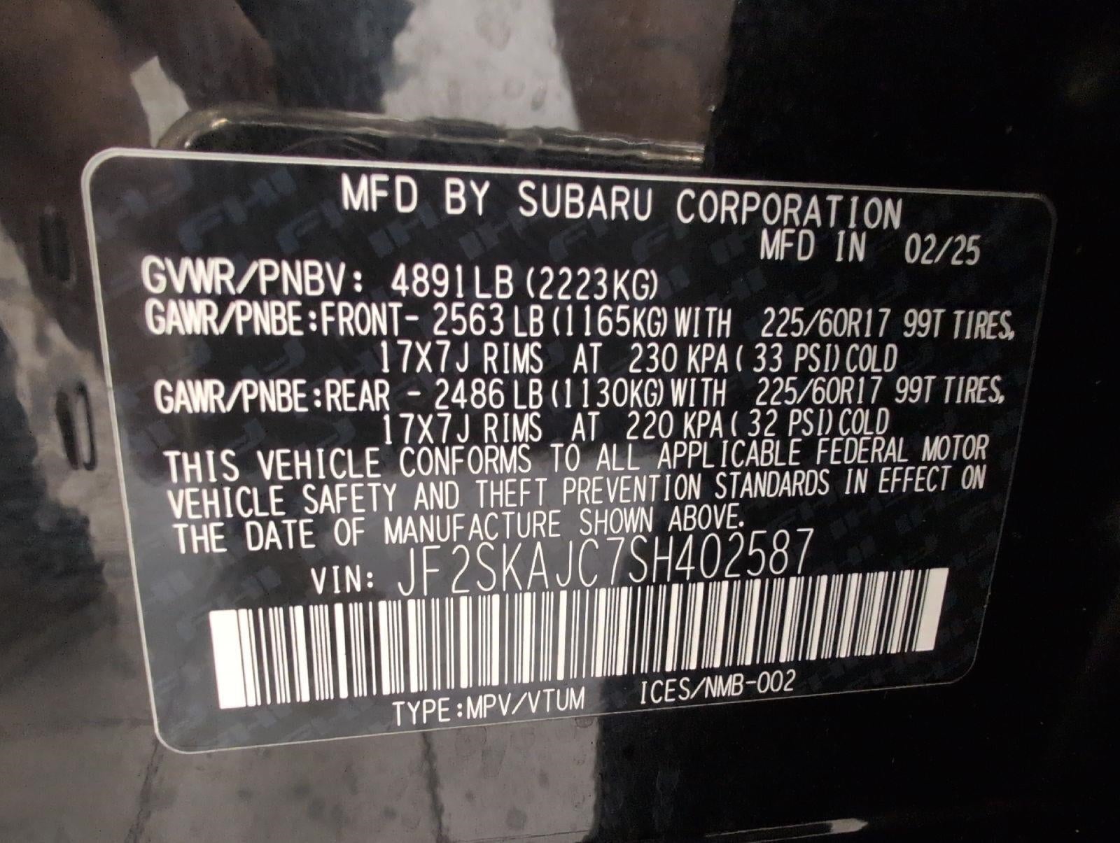 2025 Subaru Forester Wilderness