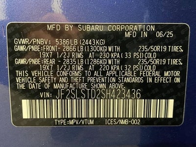 2025 Subaru Forester Touring Hybrid