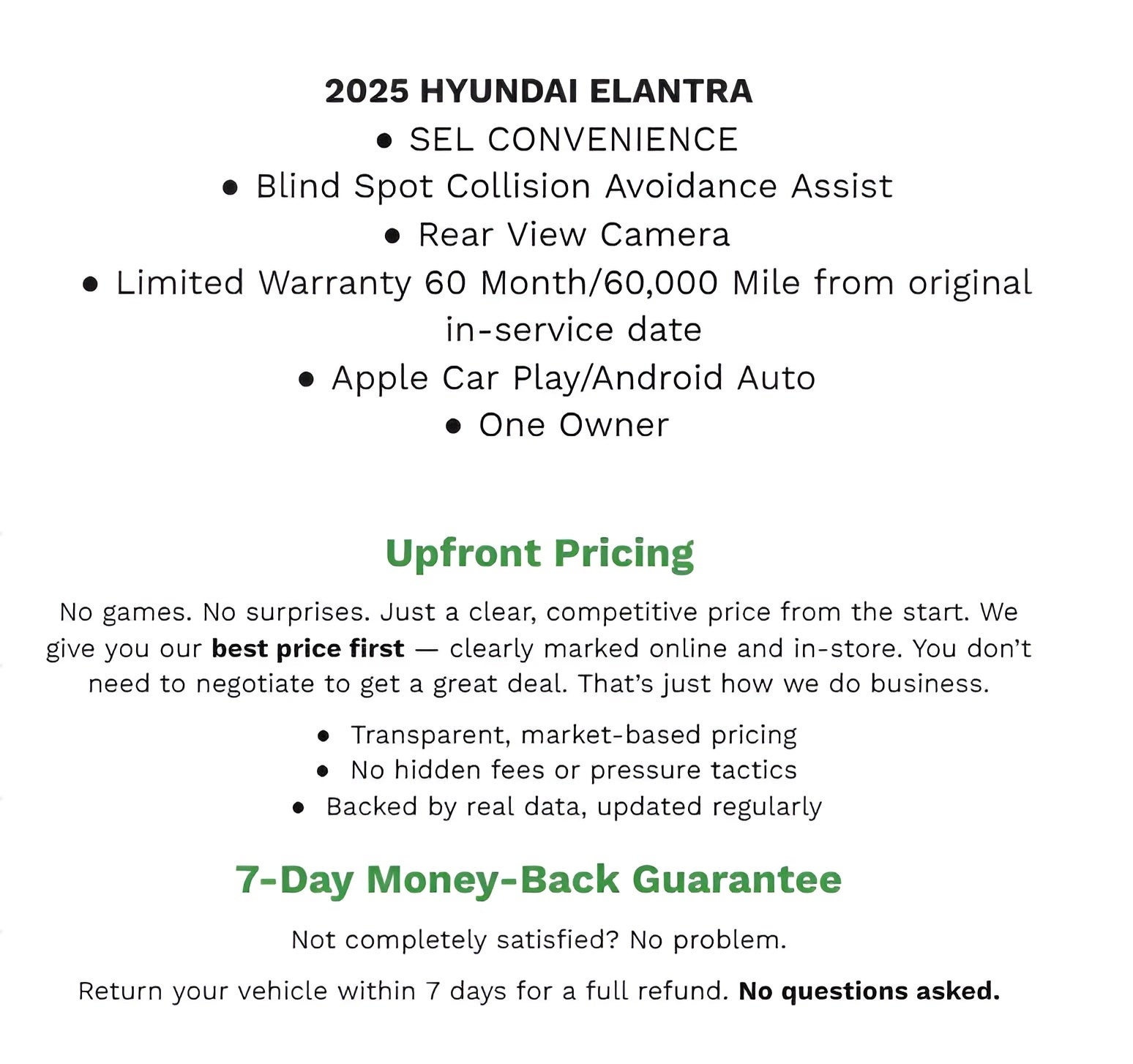 2025 Hyundai Elantra SEL Convenience