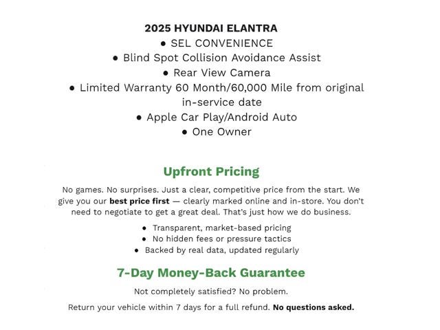2025 Hyundai Elantra SEL Convenience