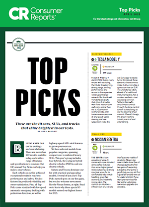Consumer Reports 10 Top Picks report thumbnail