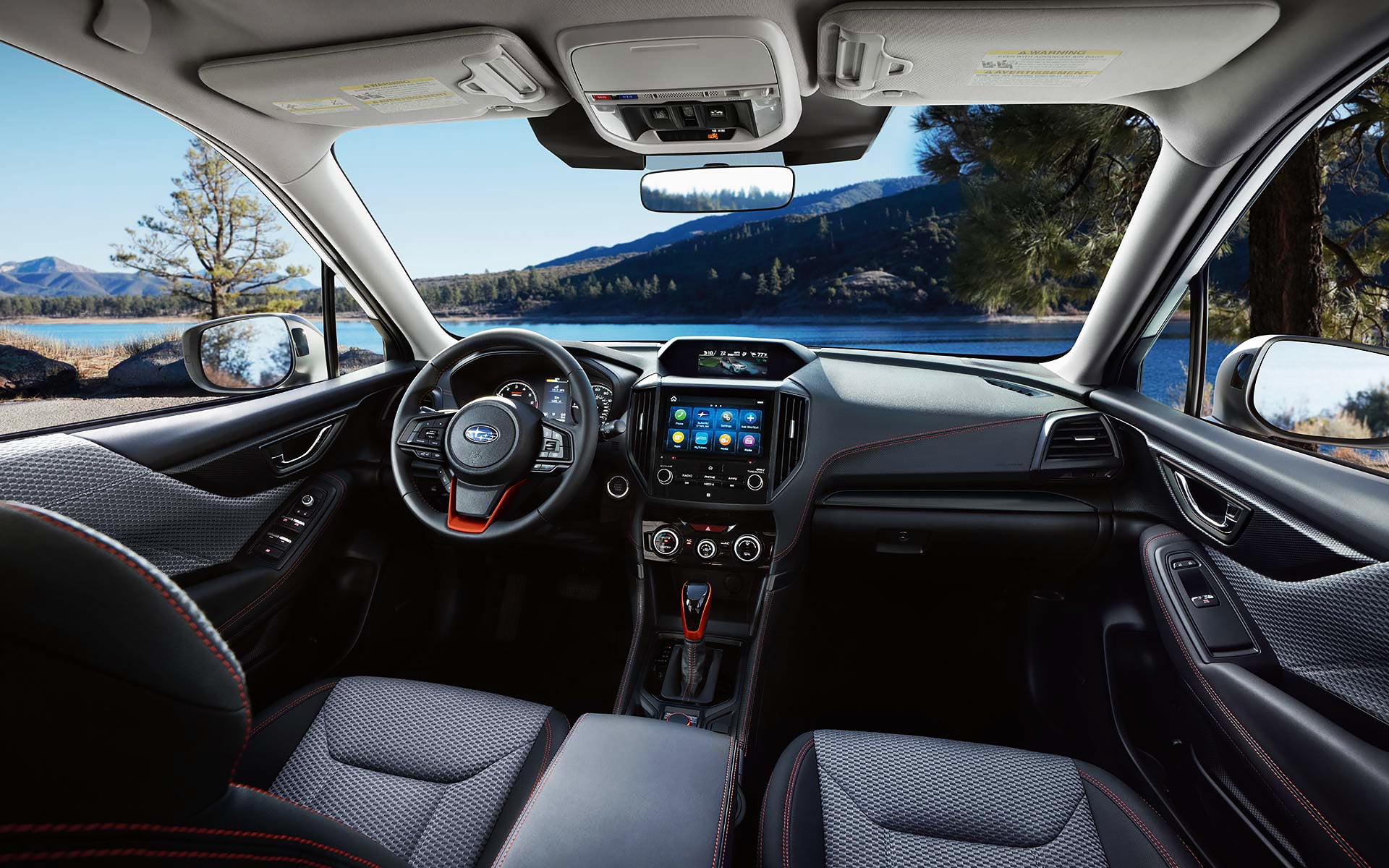 The interior and front dash of the 2022 Forester. | Bergstrom Subaru Green Bay in Green Bay WI