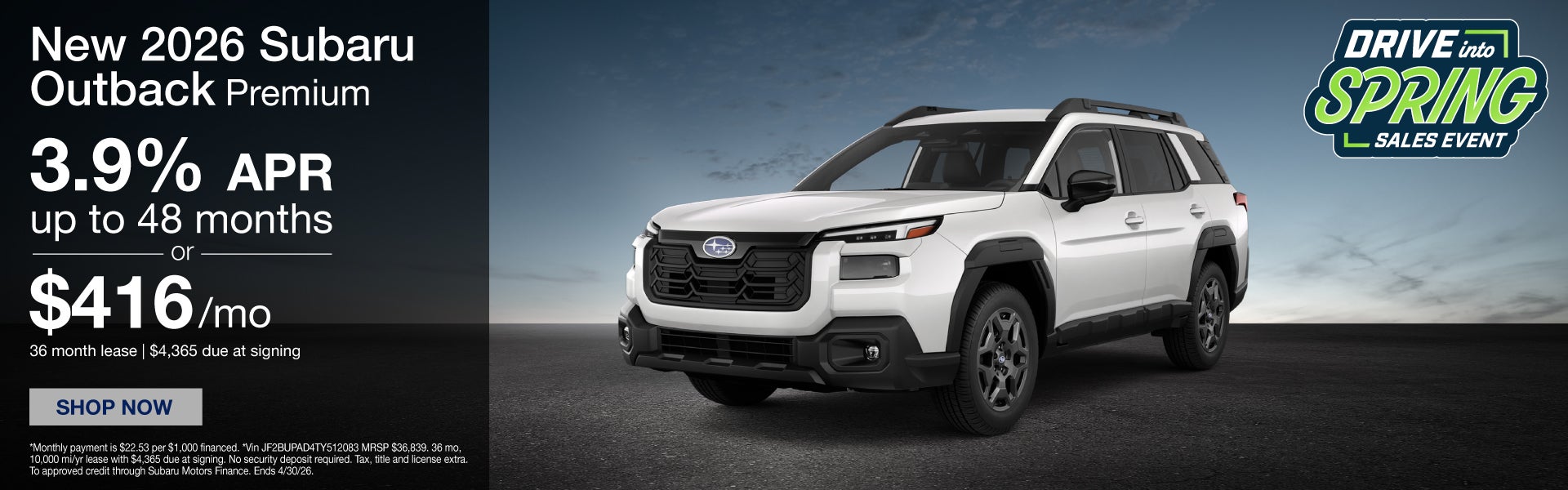 New 2026 Subaru Outback