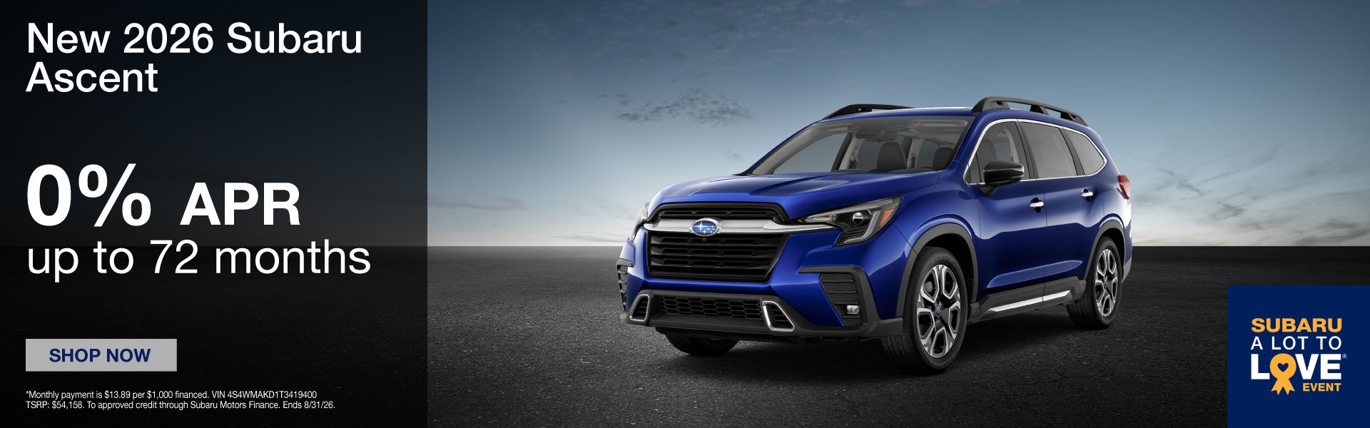 New 2026 Subaru Ascent