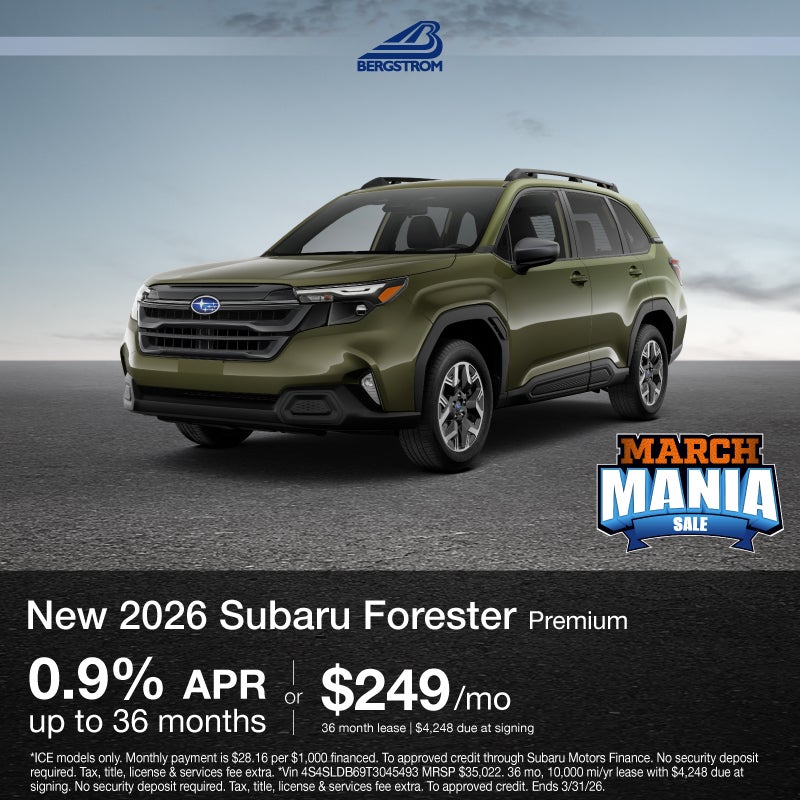 New 2026 Subaru Forester Premium