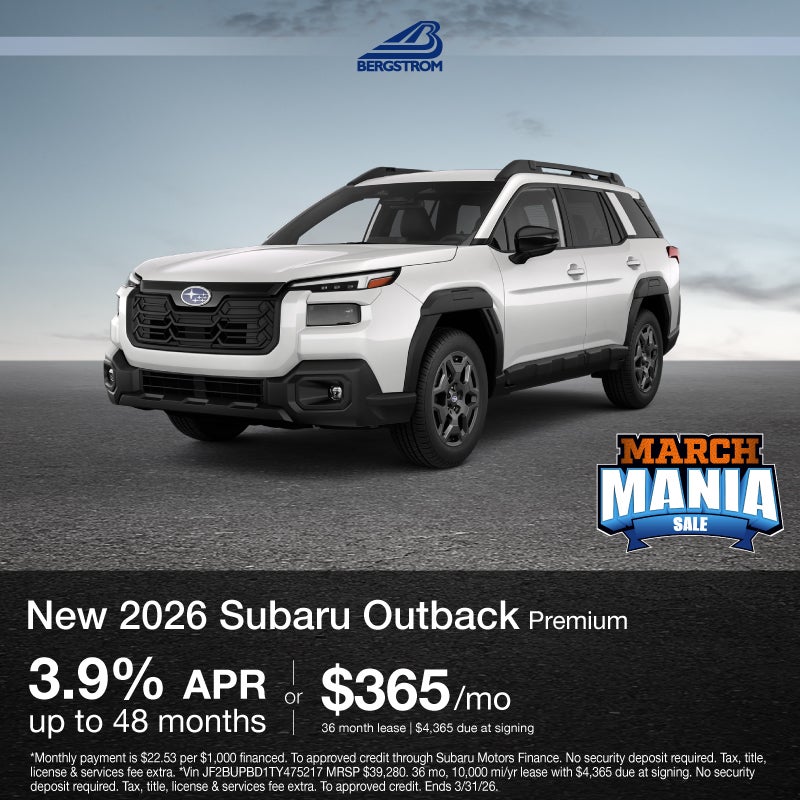 New 2026 Subaru Outback Premium