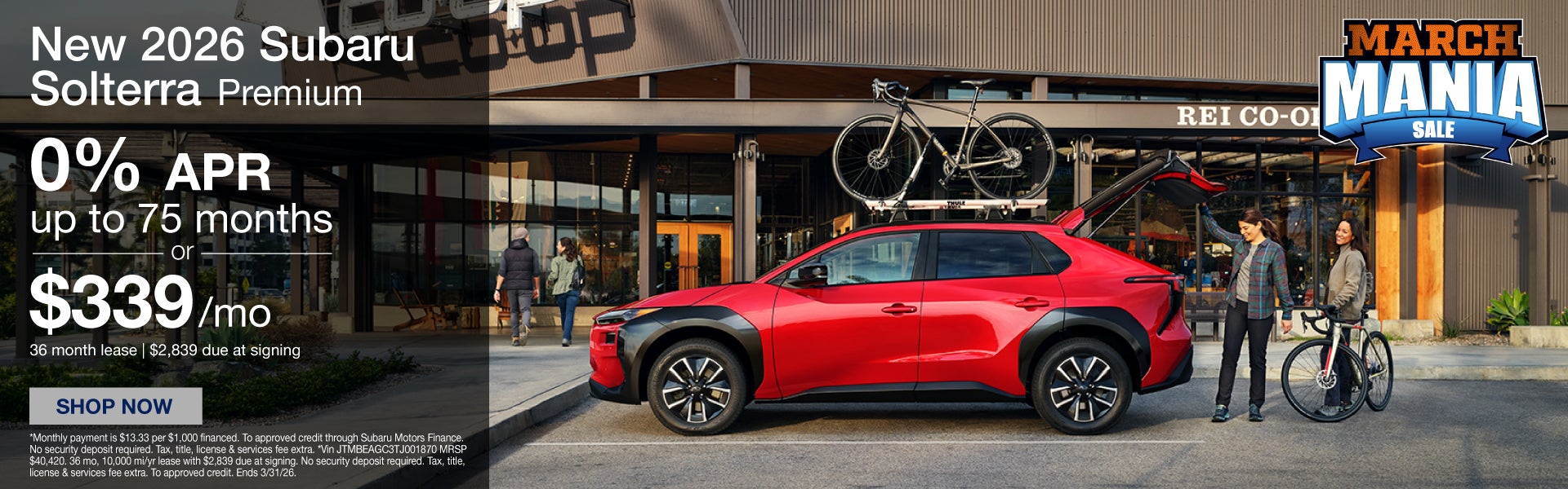 New 2026 Subaru Solterra Premium